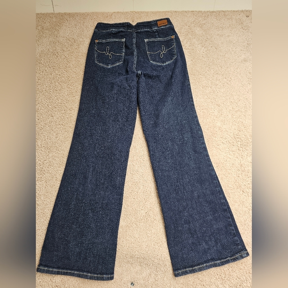 Judy Blue High Waist Wide Leg‎ Jeans Size 29 Dark Wash JB88579 DK - Picture 8 of 10